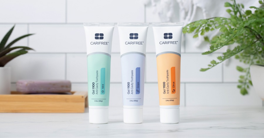 CariFree toothpastes, that can help with cavity healing