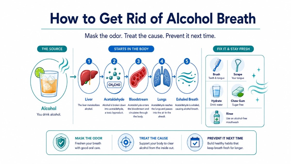 How to Get Rid of Alcohol Breath Diagram